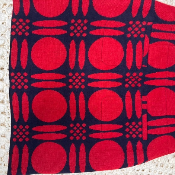Boden Red and Black Patterned Skirt - Picture 4 of 8